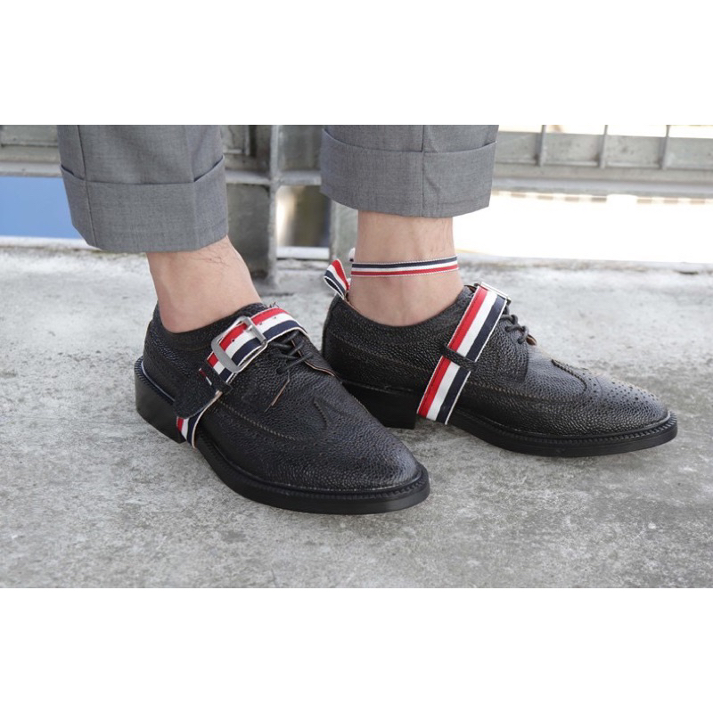 ⚡️[Hight Quality] Giày Tây Th.om Br Norwegian Split Derby Shoe - Điểm Nhấn Vạch Màu Quai Chéo Cao Cấp - Full Box TB Qccc