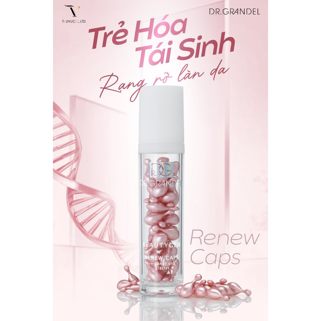 Viên Nang Trẻ Hóa, Tái Sinh và Làm Rạng rỡ Làn Da Dr. Grandel BEAUTYGEN Renew Caps 38 viên