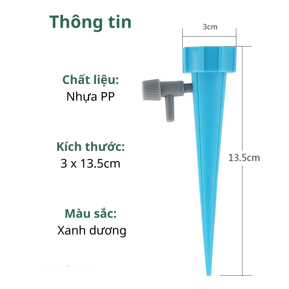 Vòi tưới nước nhỏ giọt , Vòi tưới cây mini cho hệ thống tưới vườn tự động, tưới cây nhỏ giọt gắn chai 1.5L