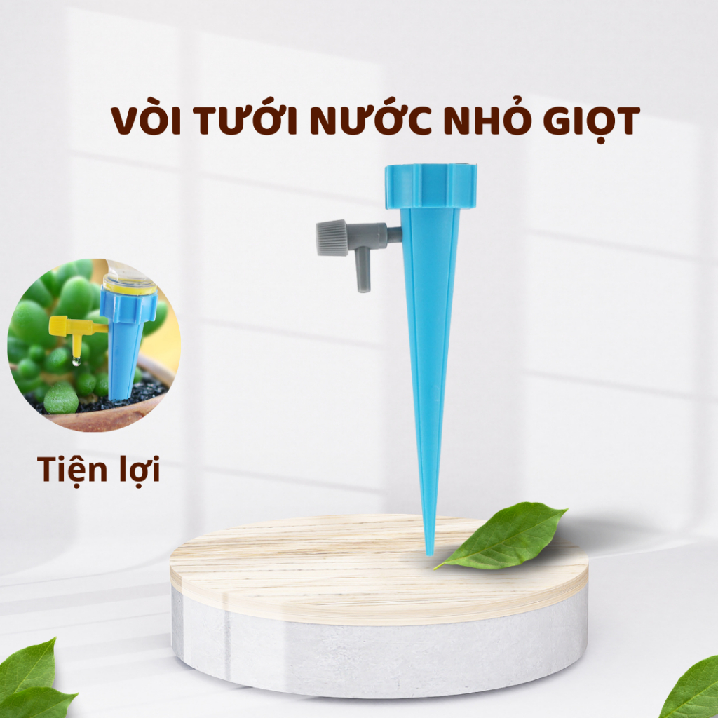 Vòi tưới nước nhỏ giọt , Vòi tưới cây mini cho hệ thống tưới vườn tự động, tưới cây nhỏ giọt gắn chai 1.5L