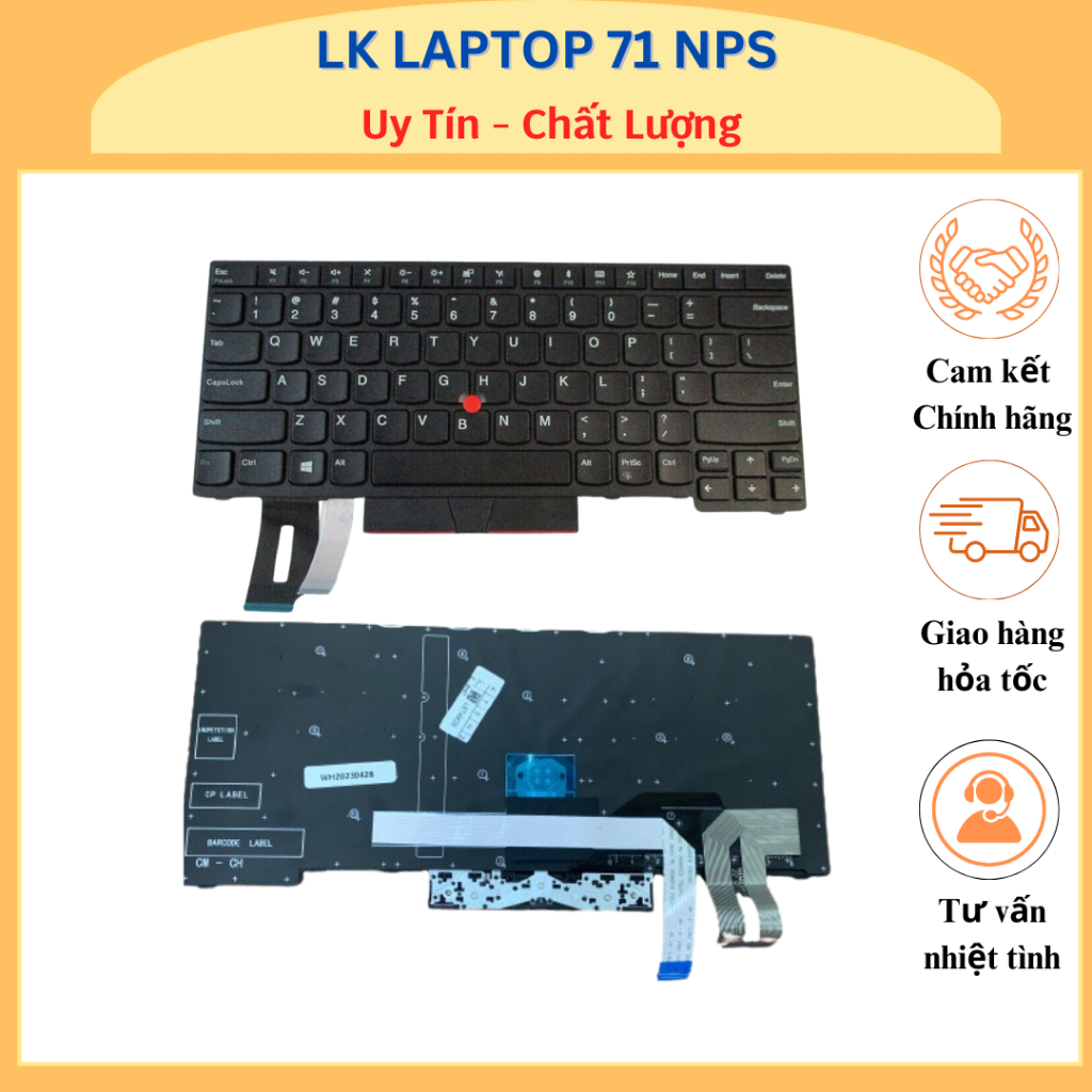1 Yn445 Tastiera Per Lenovo Thinkpad E480 E485 T480S L480 T490