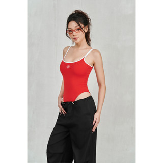 THEKIM Áo bodysuit 2 dây ( có mút ngực ) cao cấp , đáy áo có cúc bấm, chất liệu cotton 2 lớp vải A217