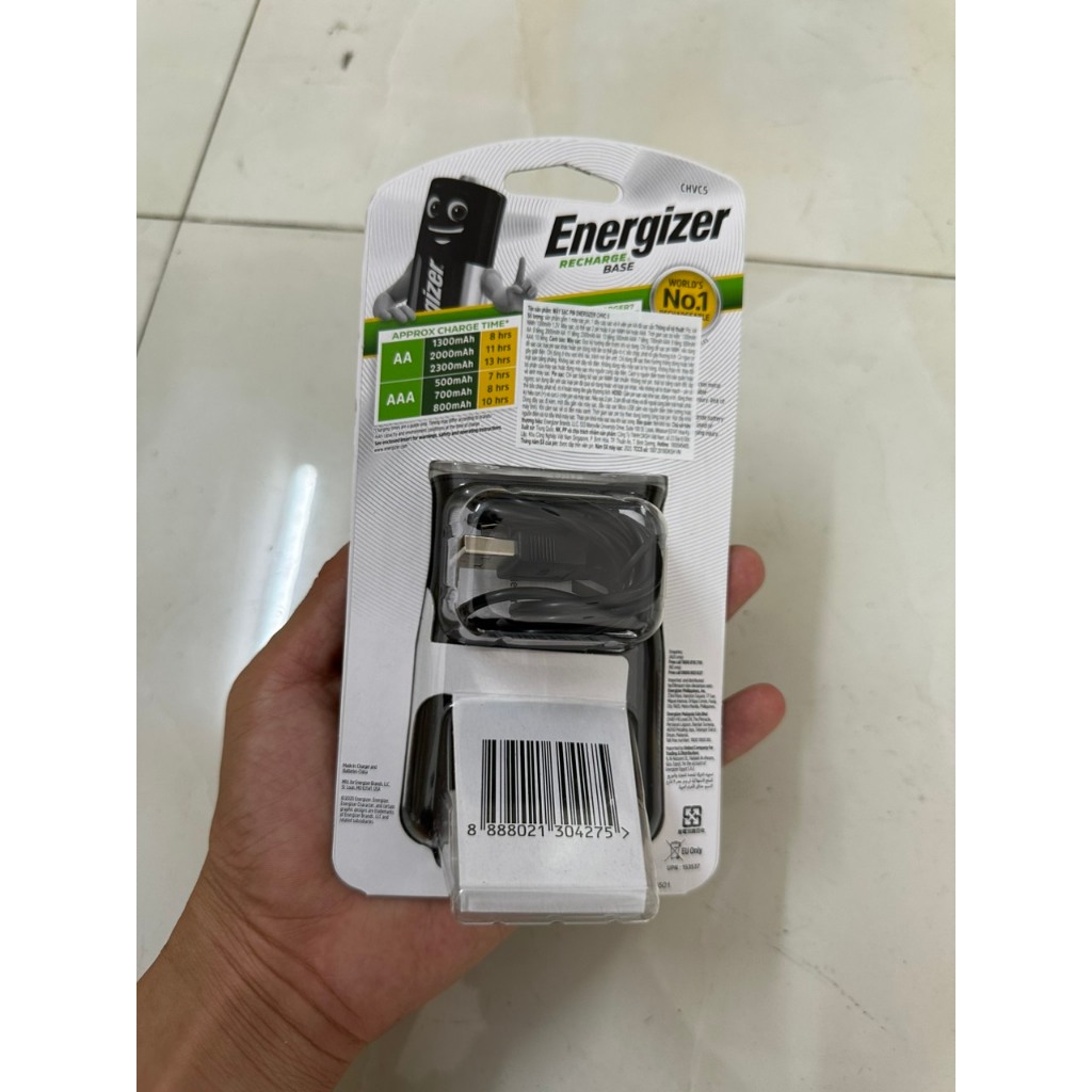 Máy sạc pin Energizer CHVC4 kèm 4 pin AA 1300mah | BigBuy360 - bigbuy360.vn