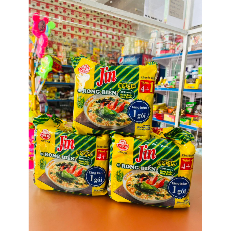 5 Gói Mì Rong Biển Jin OTTOGI (5gói x 120g) | Shopee Việt Nam