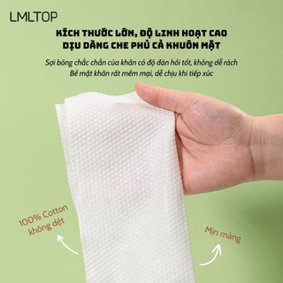 Khăn Mặt Khô Đa Năng LMLTOP Dùng 1 Lần Lau Khô Lau Ướt Tẩy Trang - Không Xơ Bông An Toàn Cho Mọi Làn Da