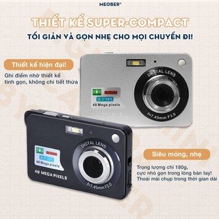 [Tặng thẻ nhớ] Máy ảnh kĩ thuật số digital mini camera v2 - quay, chụp 48MP, siêu mỏng nhỏ gọn