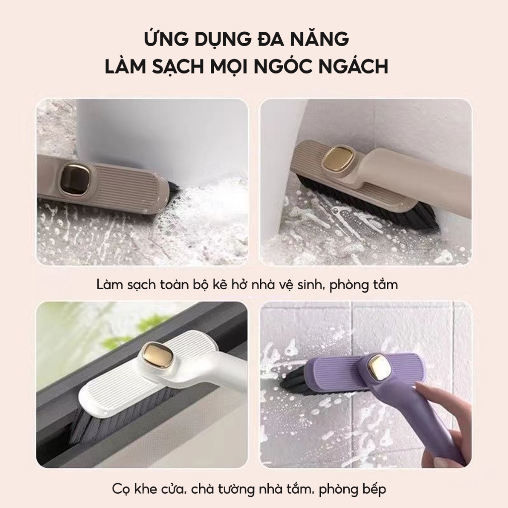 Bàn Chải Vệ Sinh Khe Hở Góc Rãnh Xoay 360 JYoohome Cọ Vệ Sinh Nhà Tắm Cửa Nhà Bếp Thông Minh