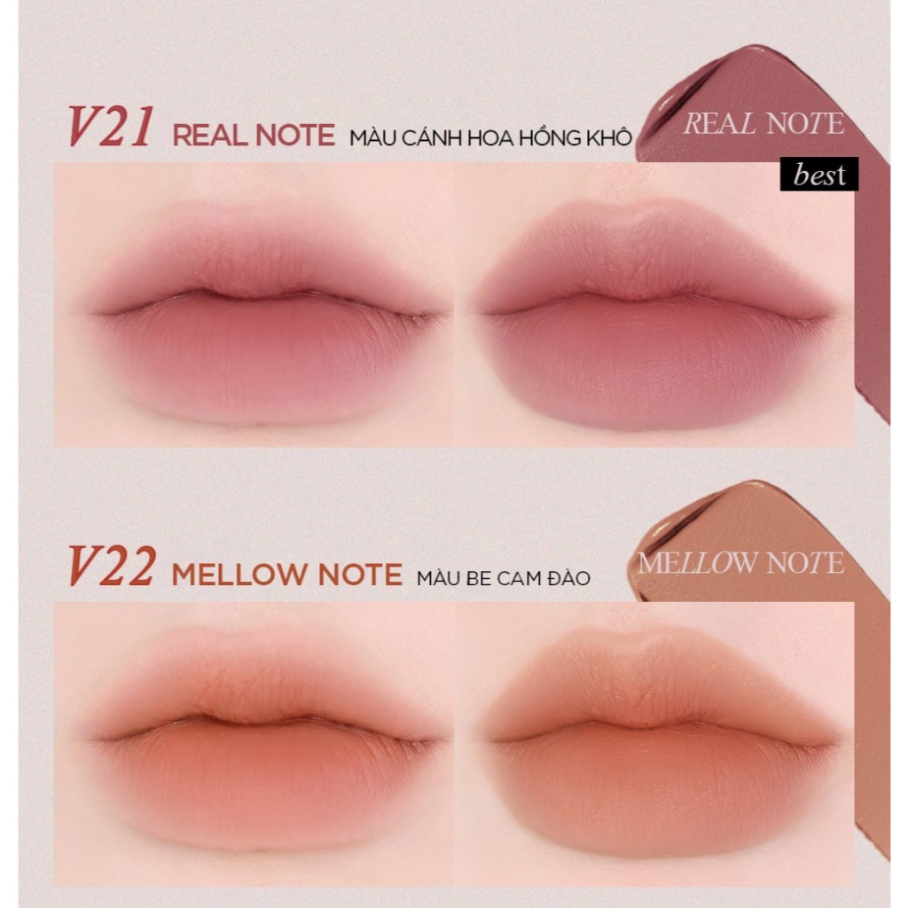 Ảnh Son Kem Lì Thuần Chay Bbia Last Velvet Tint - V Edition - Version 5 (5 màu) 5g Bbia Officia 4