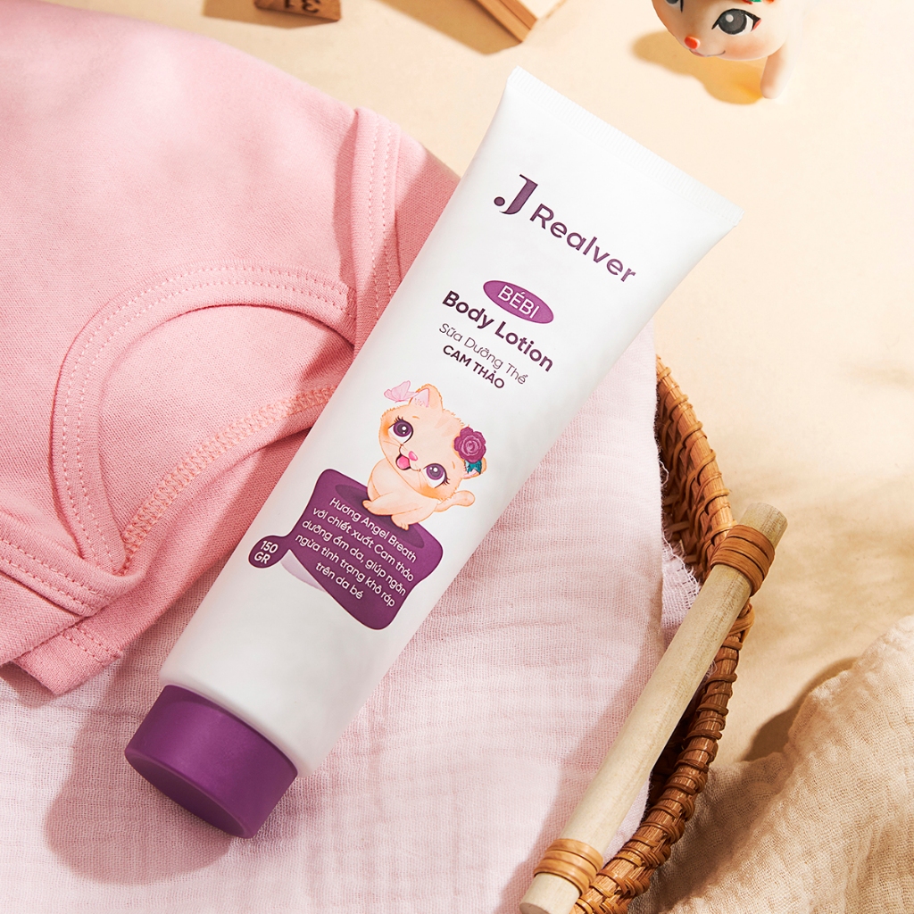 Sữa dưỡng thể cho bé - BÉBI hương Angel Breath 150g - Chiết xuất Cam thảo dưỡng ẩm sâu, thư giãn, an toàn cho da
