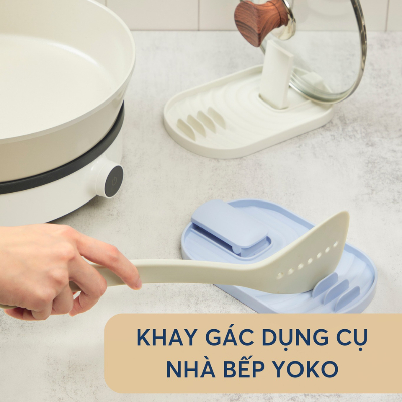 Khay gác dụng cụ nhà bếp Yoko INOCHI khay rãnh để nhiều đồ nhà bếp cùng lúc