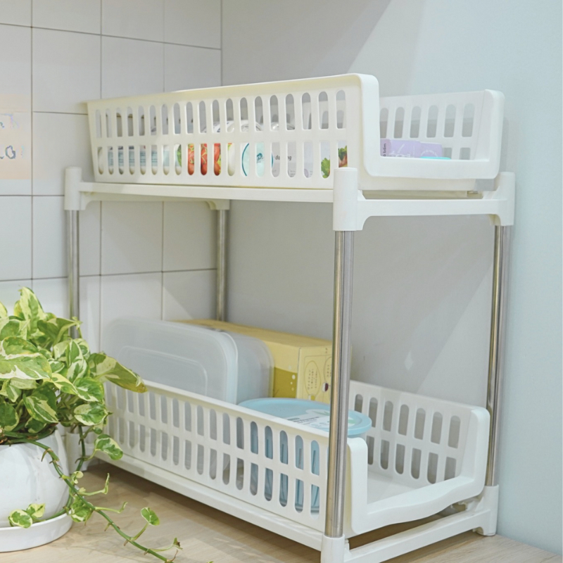 Kệ trượt đa năng, kệ đựng đồ 2 tầng cao cấp - CHÍNH HÃNG INOCHI
