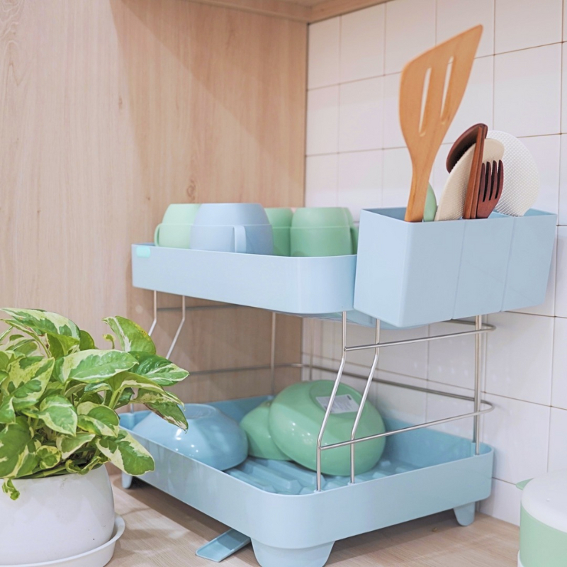 Kệ chén bát có nắp và kệ chén bát 2 tầng đa năng - INOCHI (tiêu chuẩn Nhật Bản)