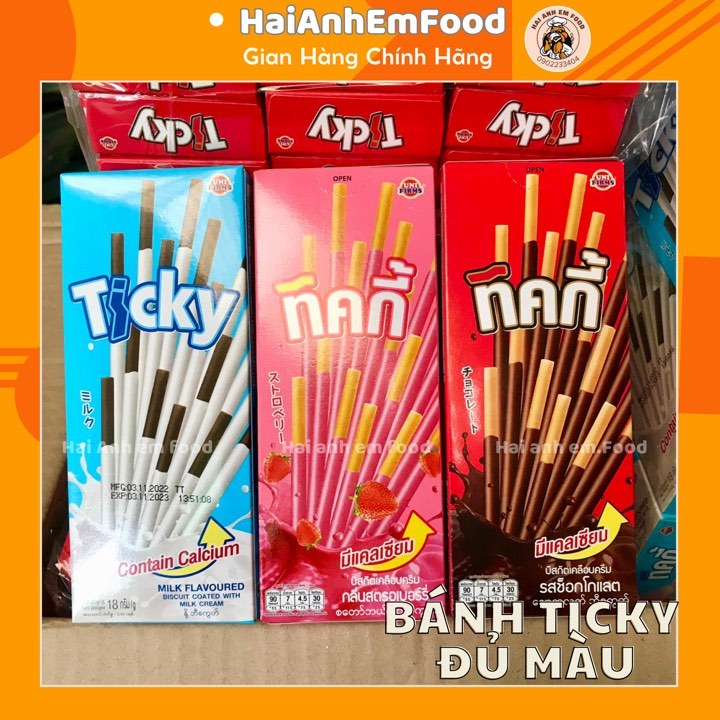 Bánh que Ticky Socola Sữa Thái Lan |hộp 20g/ 6que| | Shopee Việt Nam
