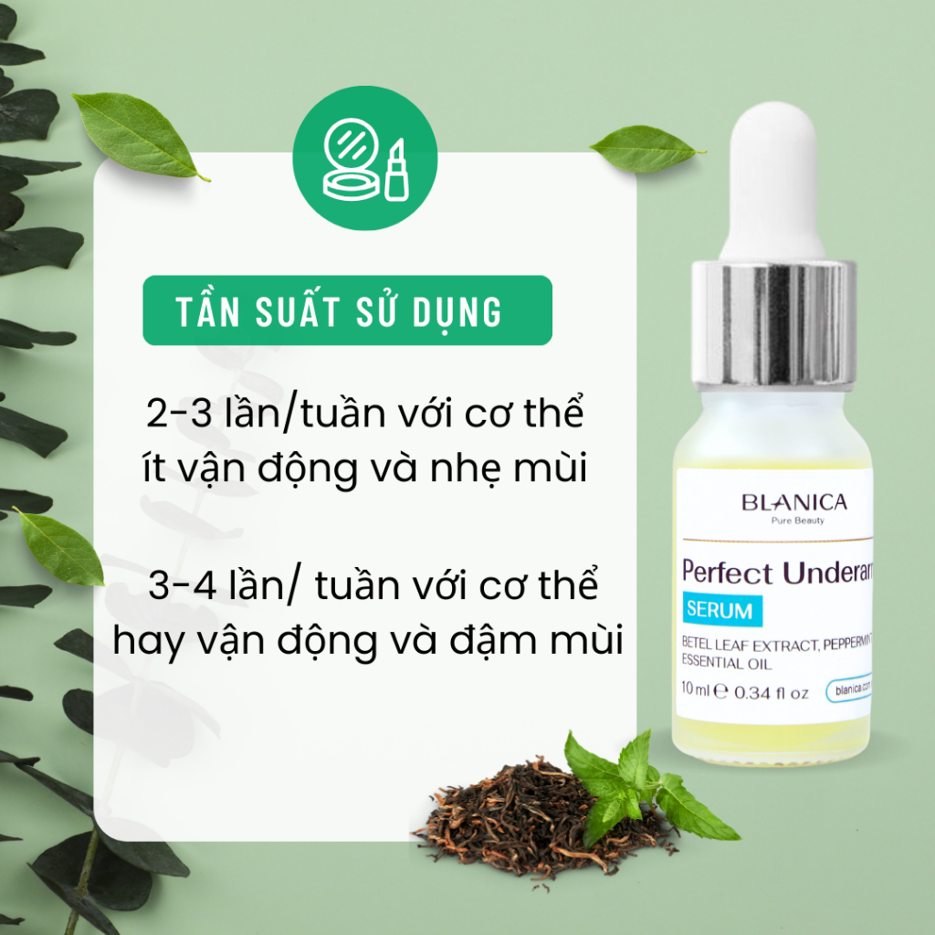Thiết kế của Serum Khử Mùi Blanica Bạc Hà Tiêu Chuẩn