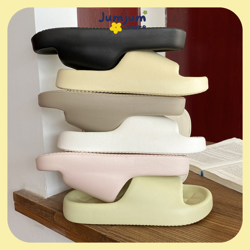 [ HCM - có sẵn ] Dép bánh mì quai ngang nam nữ EVA 3 (cm) thời trang nhẹ êm chân chống trơn trượt kháng nước mùa hè dễ