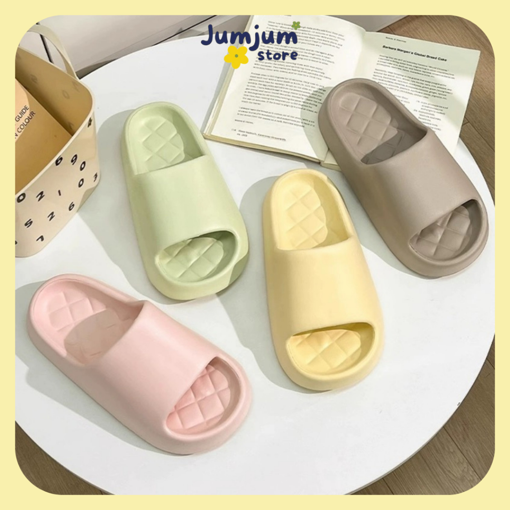 [ HCM - có sẵn ] Dép bánh mì quai ngang nam nữ EVA 3 (cm) thời trang nhẹ êm chân chống trơn trượt kháng nước mùa hè dễ