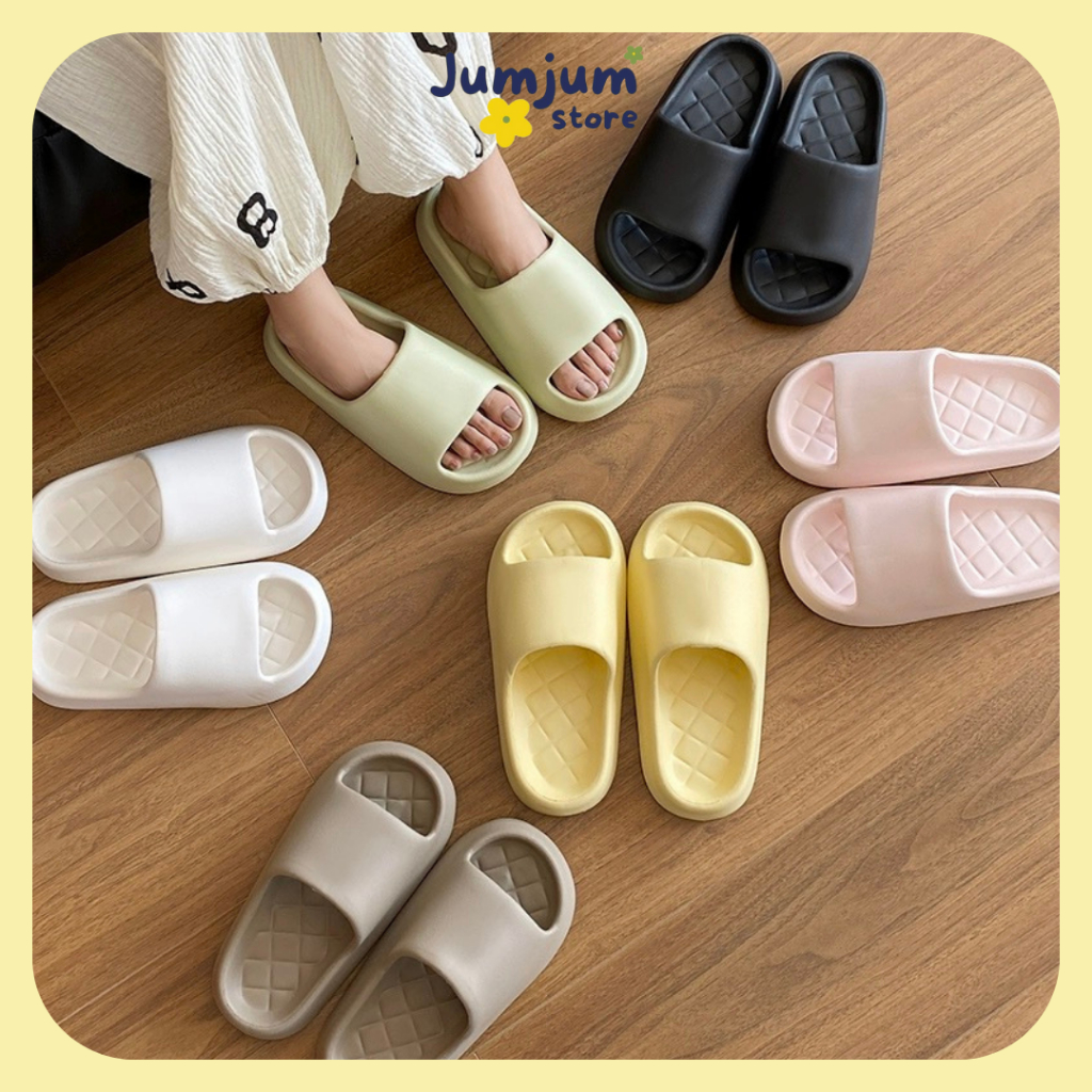 [ HCM - có sẵn ] Dép bánh mì quai ngang nam nữ EVA 3 (cm) thời trang nhẹ êm chân chống trơn trượt kháng nước mùa hè dễ