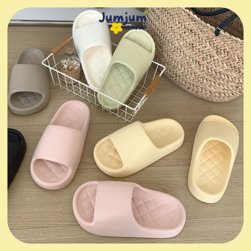 [ HCM - có sẵn ] Dép bánh mì quai ngang nam nữ EVA 3 (cm) thời trang nhẹ êm chân chống trơn trượt kháng nước mùa hè dễ