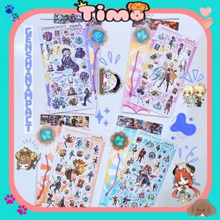Sticker Genshin Impact Kèm Móc Khoá Hình Dán Cute Trang Trí Decor Timo ST99