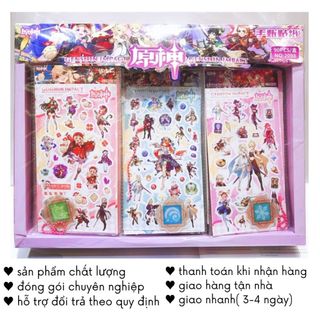 Sticker Genshin Impact Kèm Móc Khoá Hình Dán Cute Trang Trí Decor Timo ST99