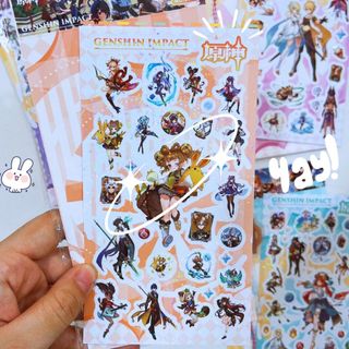 Sticker Genshin Impact Kèm Móc Khoá Hình Dán Cute Trang Trí Decor Timo ST99