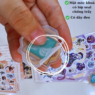 Sticker Genshin Impact Kèm Móc Khoá Hình Dán Cute Trang Trí Decor Timo ST99
