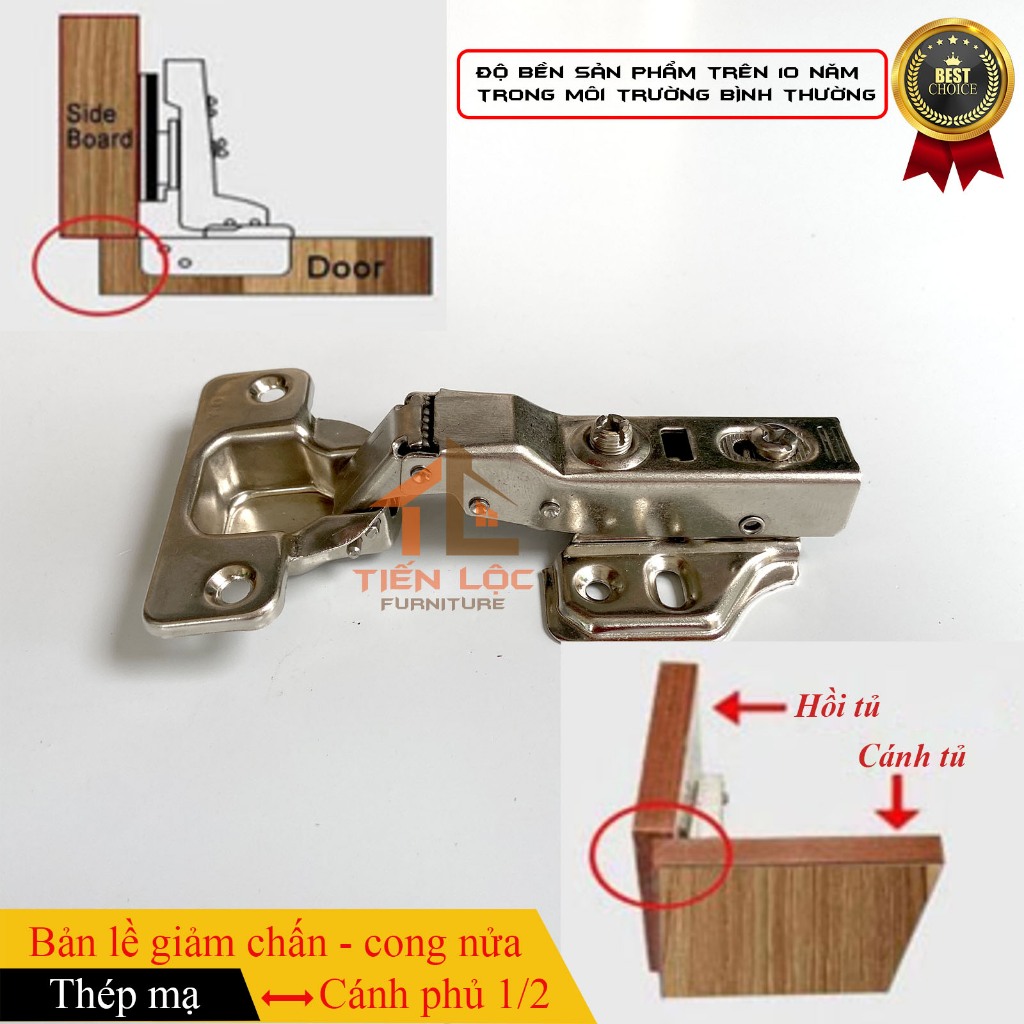 Bản lề giảm chấn inox 304 dày 2.5mm, bản lề hơi, bản lề bật dùng cho tủ quần áo, tủ bếp, tủ giày | BigBuy360 - bigbuy360.vn