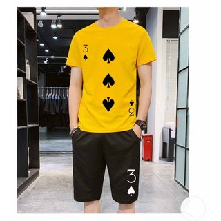 Sét quần áo mùa hè nam nữ in BA BÍCH phong cách boy girt phố bốn màu trẻ trung mặc đôi ,nhóm,đi, dạo phố SSL
