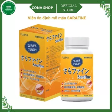 Viên ổn định mỡ máu SARAFINE Giảm lượng mỡ trong máu, giảm tình trạng gan nhiễm mỡ, cona shop
