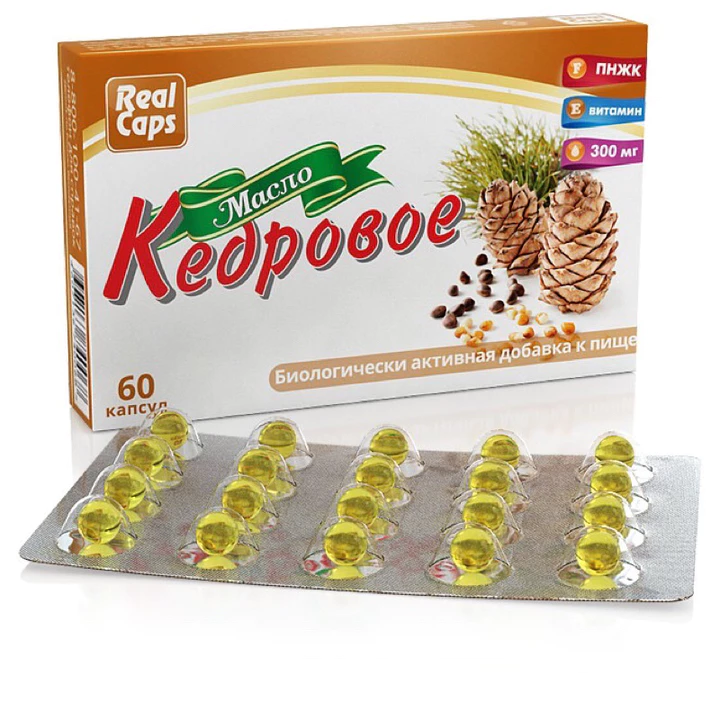 Tinh dầu thông đỏ real caps oli hộp 60v của nga