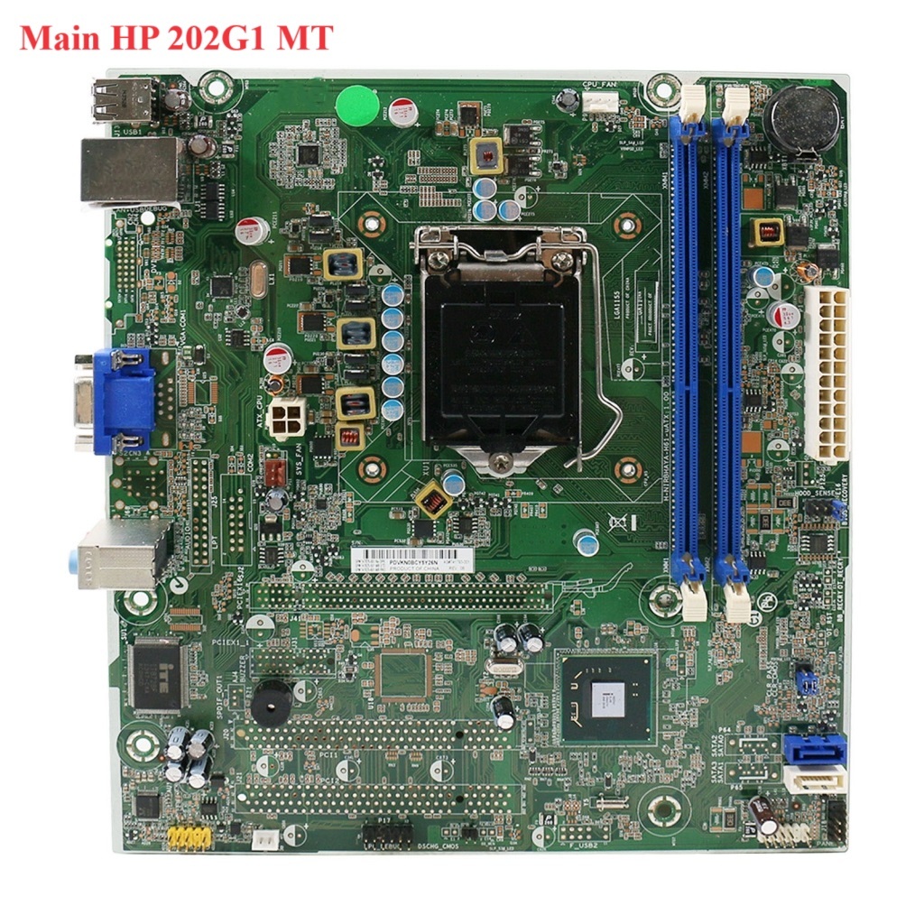 Main máy tính tháo máy đồng bộ HP 202 G1 MT chipset H61 socket 1155 ...