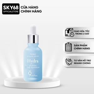 Tinh Chất Cấp Ẩm Dưỡng Sáng Giúp Da Mịn Màng 9 Wishes Hydra Skin Ampule Serum 30ml
