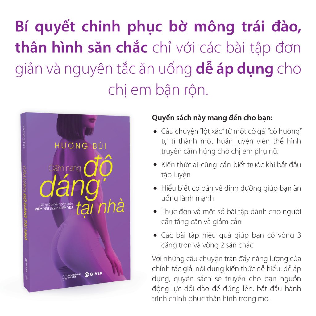 Sách - Cẩm Nang Độ Dáng Tại Nhà - 30 Phút Mỗi Ngày Biến Điểm Yếu Thành Điểm Yêu