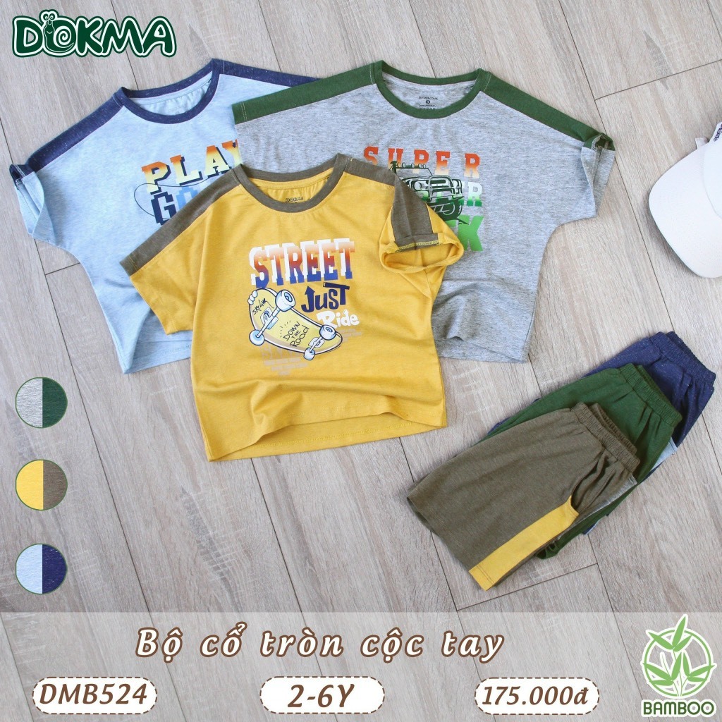 (11-25 kg, 2-6Y) Bộ Cộc Tay Dokma Cho Bé DB1422 DB1445 DMB524 DB1625 DB1626