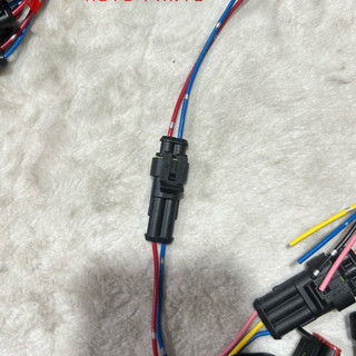 Giắc điện đực cái lõi đồng 1 hàng thẳng chế điện ô tô. (Giá 1 bộ đực+cái)