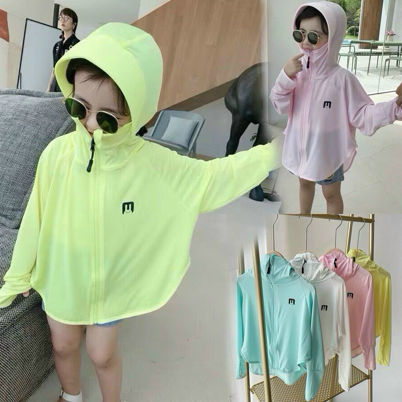 Áo chống nắng thỏ trẻ em thông hơi 2-7 tuổi