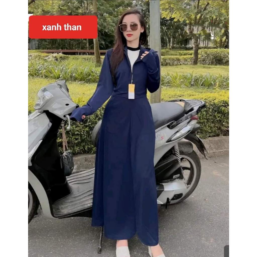 Áo Chống Nắng Toàn Thân Nữ 1 Lớp Dày Mềm Mát ,Co Dãn 4 Chiều Chống Tia UV
