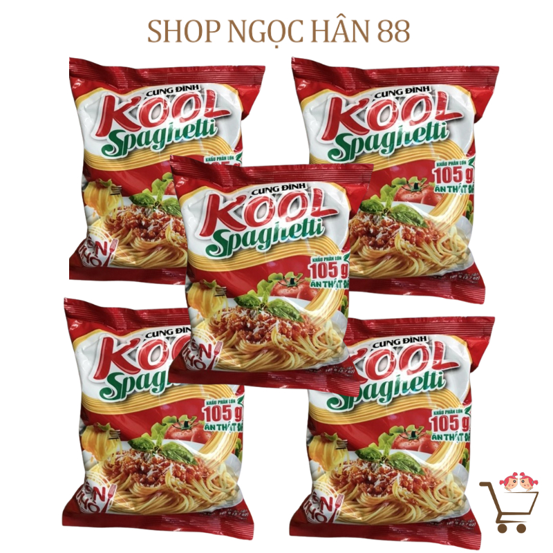 Combo 5 Gói Mì Trộn Kool Spaghetti Cung Đình Gói 105g | Shopee Việt Nam