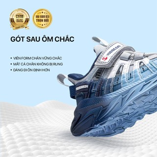 Giày chạy bộ HOBIBEAR dành cho trẻ em, giày thể thao AS8235 Eva Mũi Giày Bảo Vệ Khóa Dán Cao Cấp