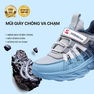 Giày chạy bộ HOBIBEAR dành cho trẻ em, giày thể thao AS8235 Eva Mũi Giày Bảo Vệ Khóa Dán Cao Cấp