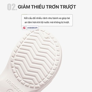 Dép crocs thời trang HOBIBEAR AU7309 hoạt hình, dép crop đế EVA chống trượt