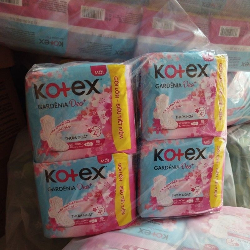 1 gói Kotex Hoa Anh Đào 20 miếng/ Luxe 8miếng siêu mỏng mỏng