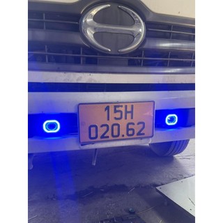Bi Led mắt vuông XT20 có  viền vuông  trợ sáng ô tô, xe  máy  xe  tải dùng  chung điện 12v và 24v