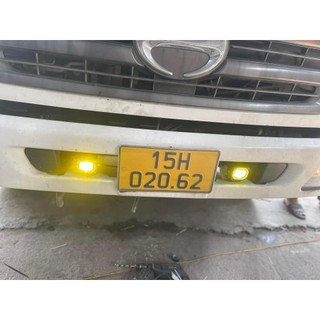 Bi Led mắt vuông XT20 có  viền vuông  trợ sáng ô tô, xe  máy  xe  tải dùng  chung điện 12v và 24v