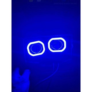 Bi Led mắt vuông XT20 có  viền vuông  trợ sáng ô tô, xe  máy  xe  tải dùng  chung điện 12v và 24v