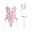 Bộ ngủ cosplay thỏ hồng chấm bi 946