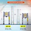 Thang nhôm rút gọn đơn 3.8M - 4.8M nhập khẩu ADVINDEQ, đai nhôm cao cấp khóa chốt tự động chân chống trơn trượt