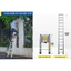 Thang nhôm rút gọn đơn 3.8M - 4.8M nhập khẩu ADVINDEQ, đai nhôm cao cấp khóa chốt tự động chân chống trơn trượt