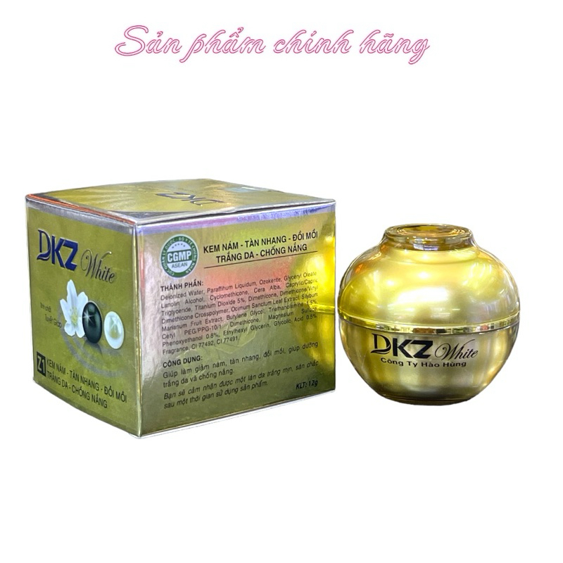 Kem Dkz white nám tàn nhang đồi mồi trắng da chống nắng 12gram