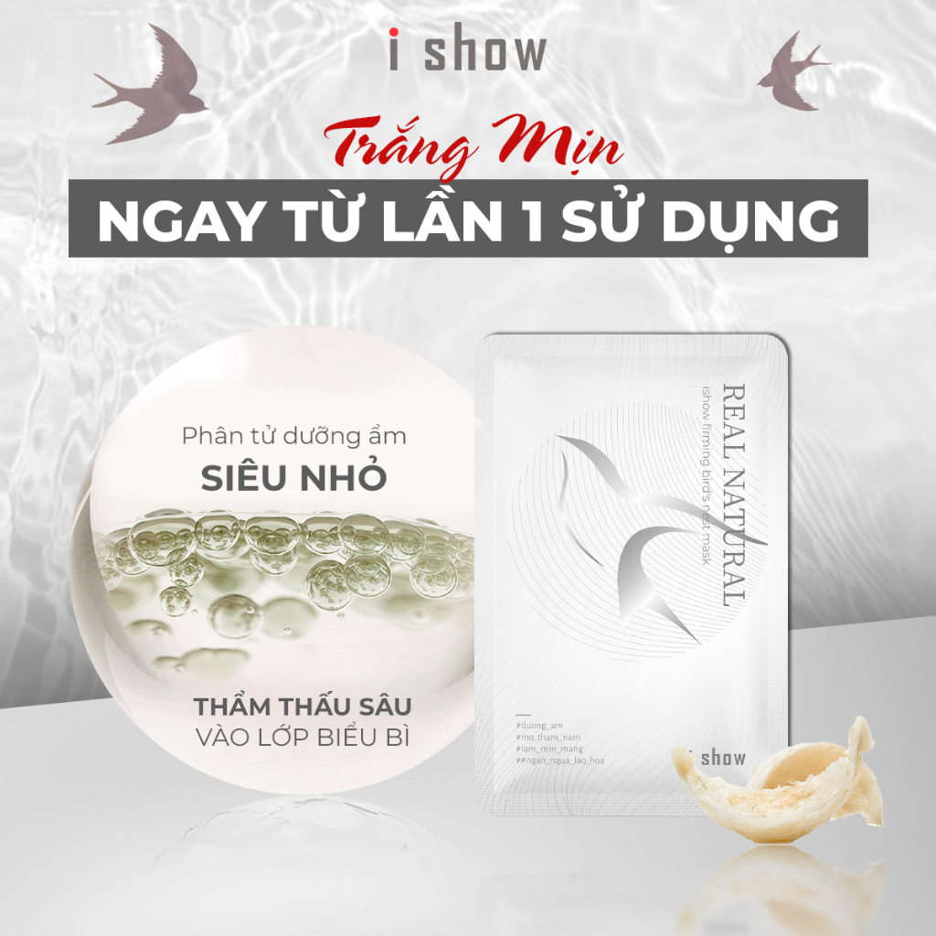 Ảnh Mặt Nạ Tổ Yến Collagen I SHOW Chống Lão Hóa Dưỡng Ẩm Chuyên Sâu Dành Cho Da Nám Tàn Nhang 3